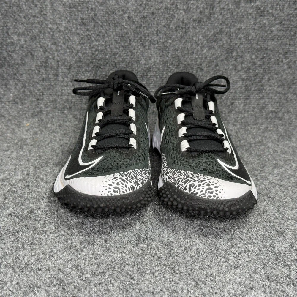 Nike Alpha Huarache Elite 4 Turf Softball Shoes Women 9.5 Black Athletic Sneaker